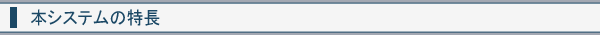 本システムの特長
